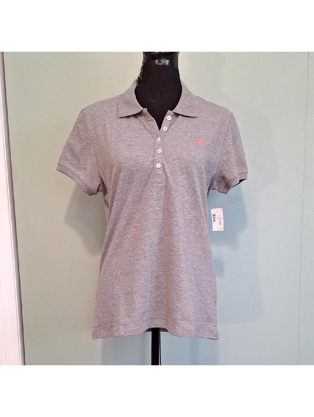Nwt Aeropostale Gray Womens Pique Polo Size XL